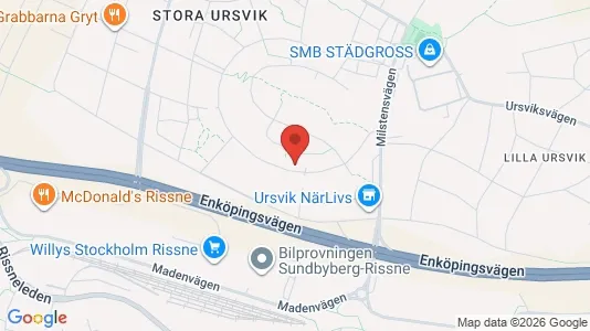 Lägenheter till salu i Sundbyberg - kort over placeringen