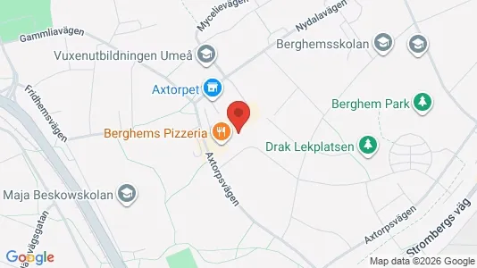 Lägenheter till salu i Umeå - kort over placeringen