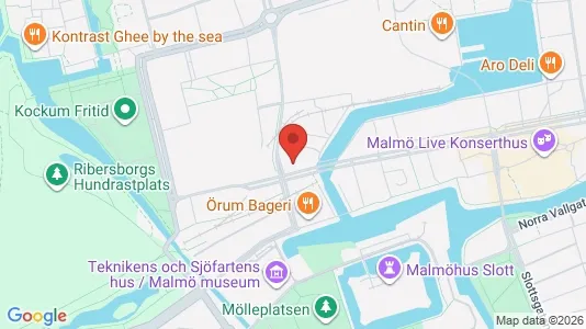 Lägenheter till salu i Malmö Centrum - kort over placeringen