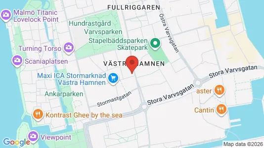 Lägenheter till salu i Malmö Centrum - kort over placeringen