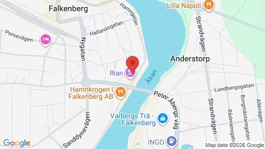Lägenheter till salu i Falkenberg - kort over placeringen