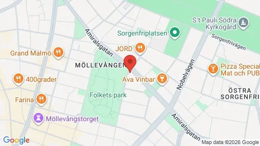 Lägenheter till salu i Malmö Centrum - kort over placeringen