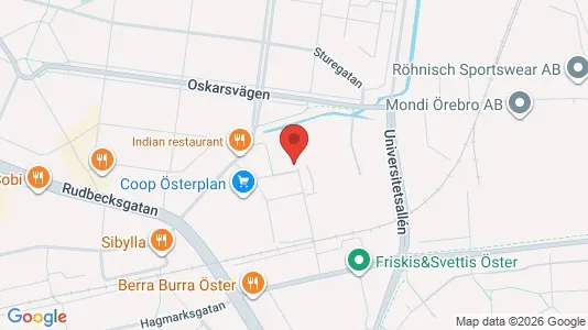 Lägenheter till salu i Örebro - kort over placeringen