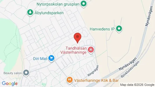 Lägenheter till salu i Haninge - kort over placeringen
