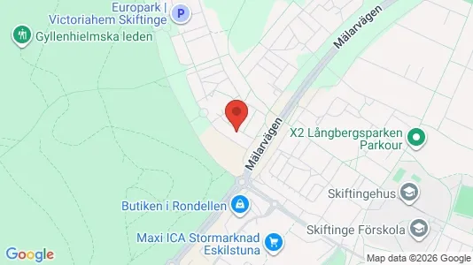 Lägenheter att hyra i Eskilstuna - kort over placeringen