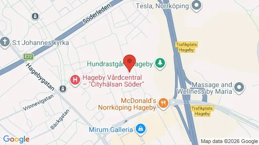 Lägenheter att hyra i Norrköping - kort over placeringen