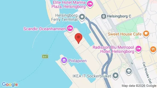 Lägenheter att hyra i Helsingborg - kort over placeringen