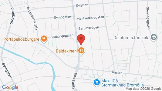 Bostadsrätter till salu i Bromölla - kort over placeringen