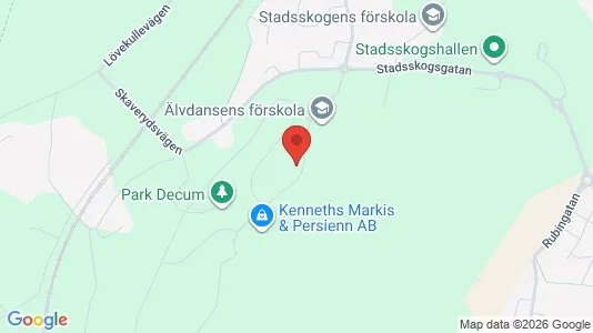 Bostadsrätter till salu i Alingsås - kort over placeringen