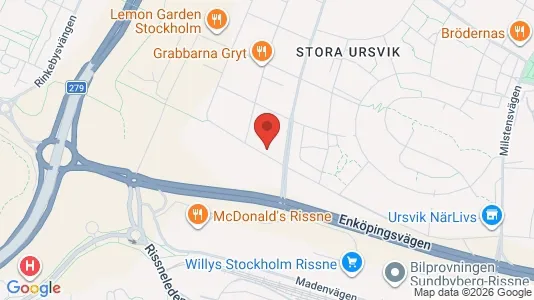 Bostadsrätter till salu i Sundbyberg - kort over placeringen