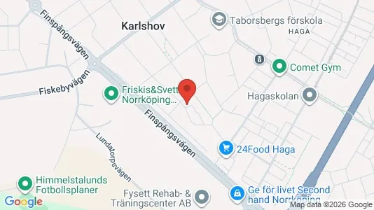 Bostadsrätter till salu i Norrköping - kort over placeringen