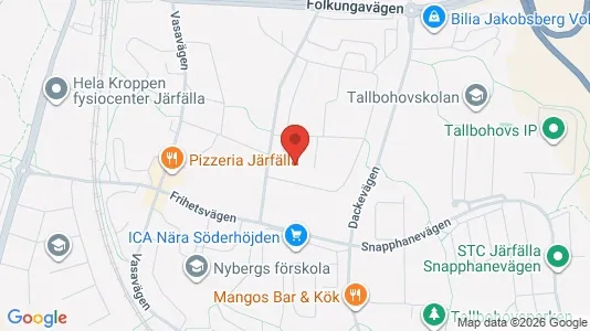 Bostadsrätter till salu i Järfälla - kort over placeringen