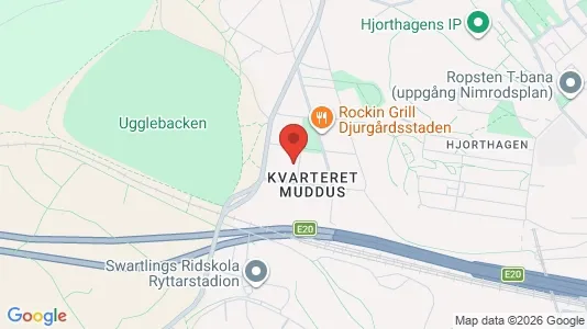 Bostadsrätter till salu i Gärdet/Djurgården - kort over placeringen