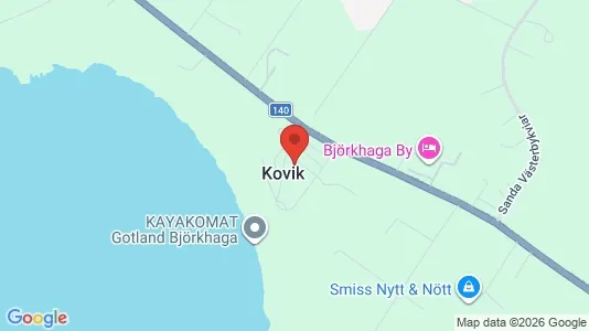 Bostadsrätter till salu i Gotland - kort over placeringen