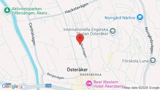 Bostadsrätter till salu i Österåker - kort over placeringen
