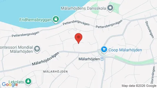 Bostadsrätter till salu i Söderort - kort over placeringen