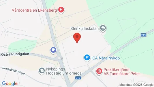 Lägenheter till salu i Nyköping - kort over placeringen
