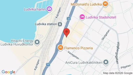 Bostadsrätter till salu i Ludvika - kort over placeringen
