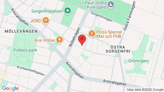 Lägenheter till salu i Malmö Centrum - kort over placeringen