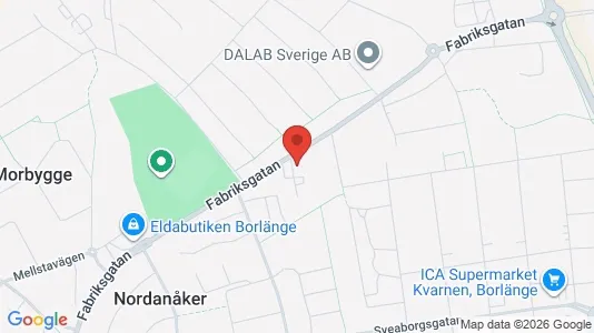Lägenheter till salu i Borlänge - kort over placeringen