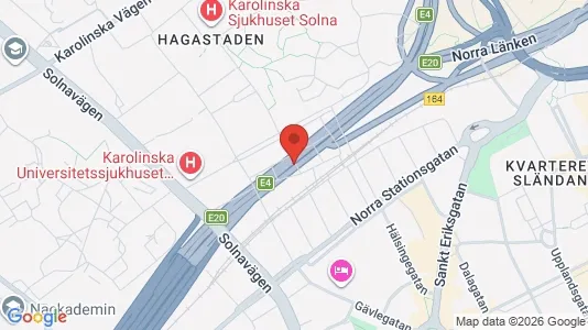 Lägenheter att hyra i Vasastan - kort over placeringen