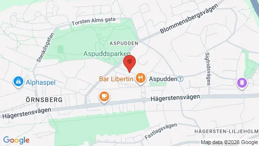 Bostadsrätter till salu i Söderort - kort over placeringen