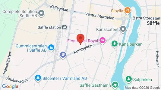 Lägenheter att hyra i Säffle - kort over placeringen