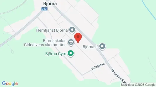 Lägenheter att hyra i Örnsköldsvik - kort over placeringen