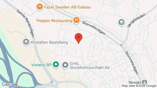 Bostadsrätter till salu i Huddinge - kort over placeringen
