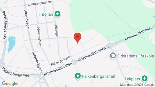 Bostadsrätter till salu i Falkenberg - kort over placeringen