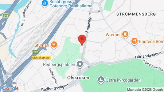 Bostadsrätter till salu i Örgryte-Härlanda - kort over placeringen