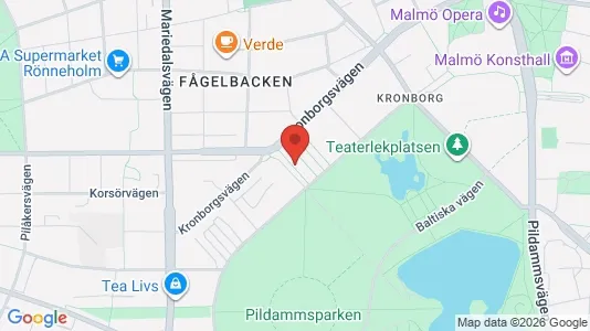 Lägenheter till salu i Malmö Centrum - kort over placeringen