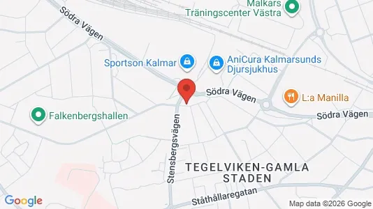 Lägenheter till salu i Kalmar - kort over placeringen