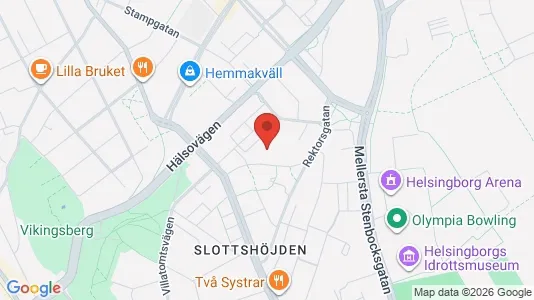 Lägenheter till salu i Helsingborg - kort over placeringen