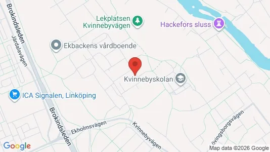 Bostadsrätter till salu i Linköping - kort over placeringen