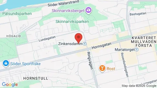Lägenheter till salu i Södermalm - kort over placeringen
