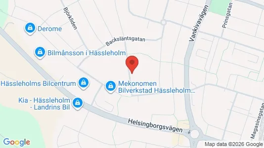 Lägenheter till salu i Hässleholm - kort over placeringen
