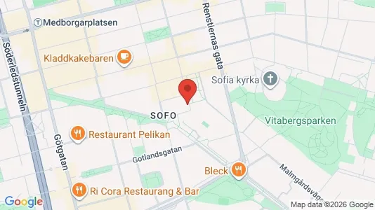 Lägenheter till salu i Södermalm - kort over placeringen