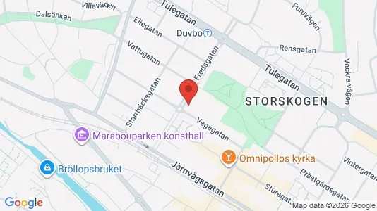 Bostadsrätter till salu i Sundbyberg - kort over placeringen