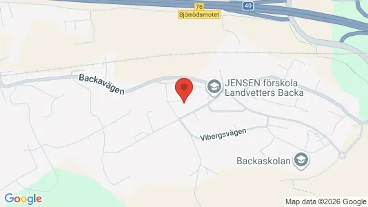 Bostadsrätter till salu i Härryda - kort over placeringen