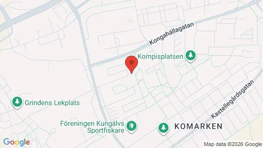 Bostadsrätter till salu i Kungälv - kort over placeringen