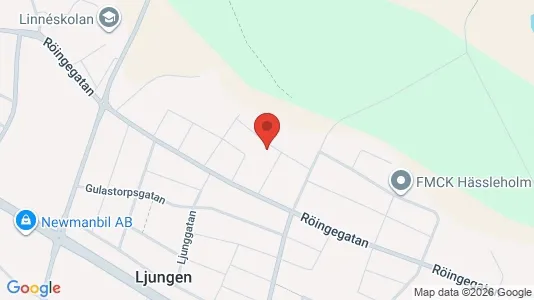 Bostadsrätter till salu i Hässleholm - kort over placeringen