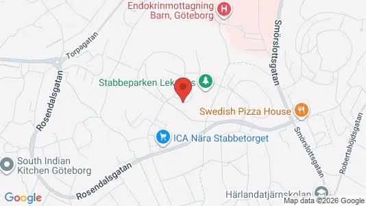 Bostadsrätter till salu i Örgryte-Härlanda - kort over placeringen