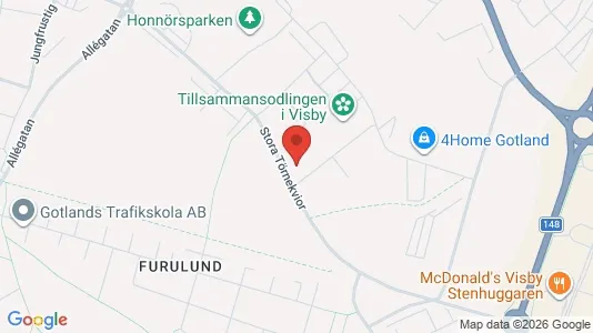 Bostadsrätter till salu i Gotland - kort over placeringen