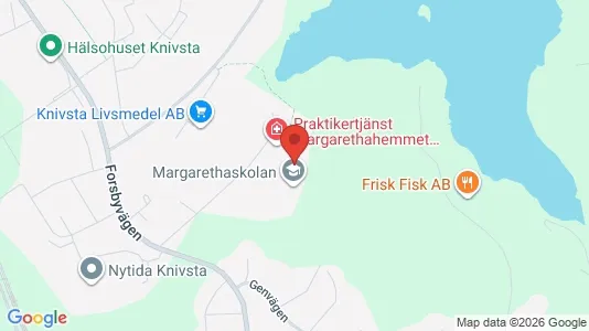 Bostadsrätter till salu i Knivsta - kort over placeringen