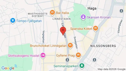 Lägenheter till salu i Majorna-Linné - kort over placeringen