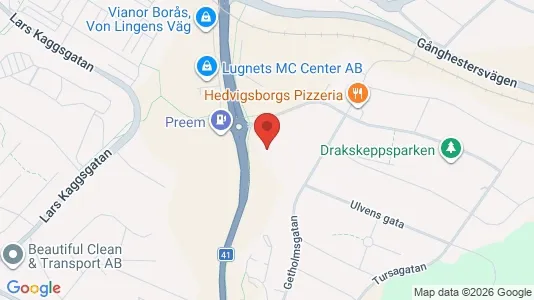 Lägenheter till salu i Borås - kort over placeringen