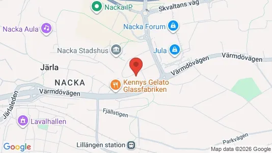 Lägenheter att hyra i Nacka - kort over placeringen
