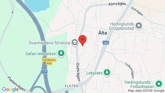 Lägenheter att hyra i Nacka - kort over placeringen