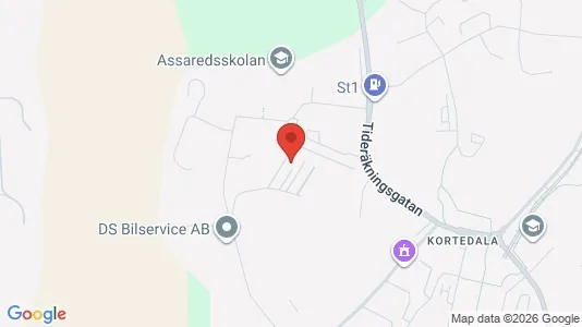 Lägenheter att hyra i Göteborg Östra - kort over placeringen